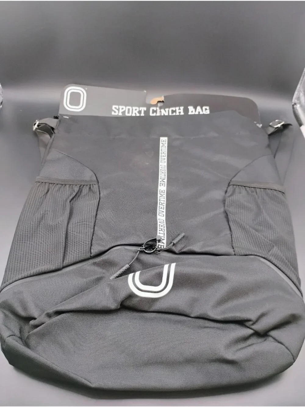 Overtime Sport Cinch Bag XL Adjustable Straps With Pockets